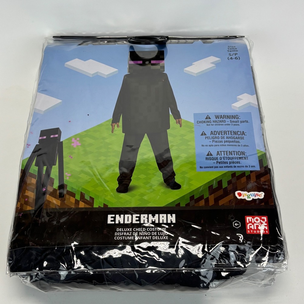 Disguise Minecraft Enderman Deluxe Costume Child Small 4-6 Black 140819L